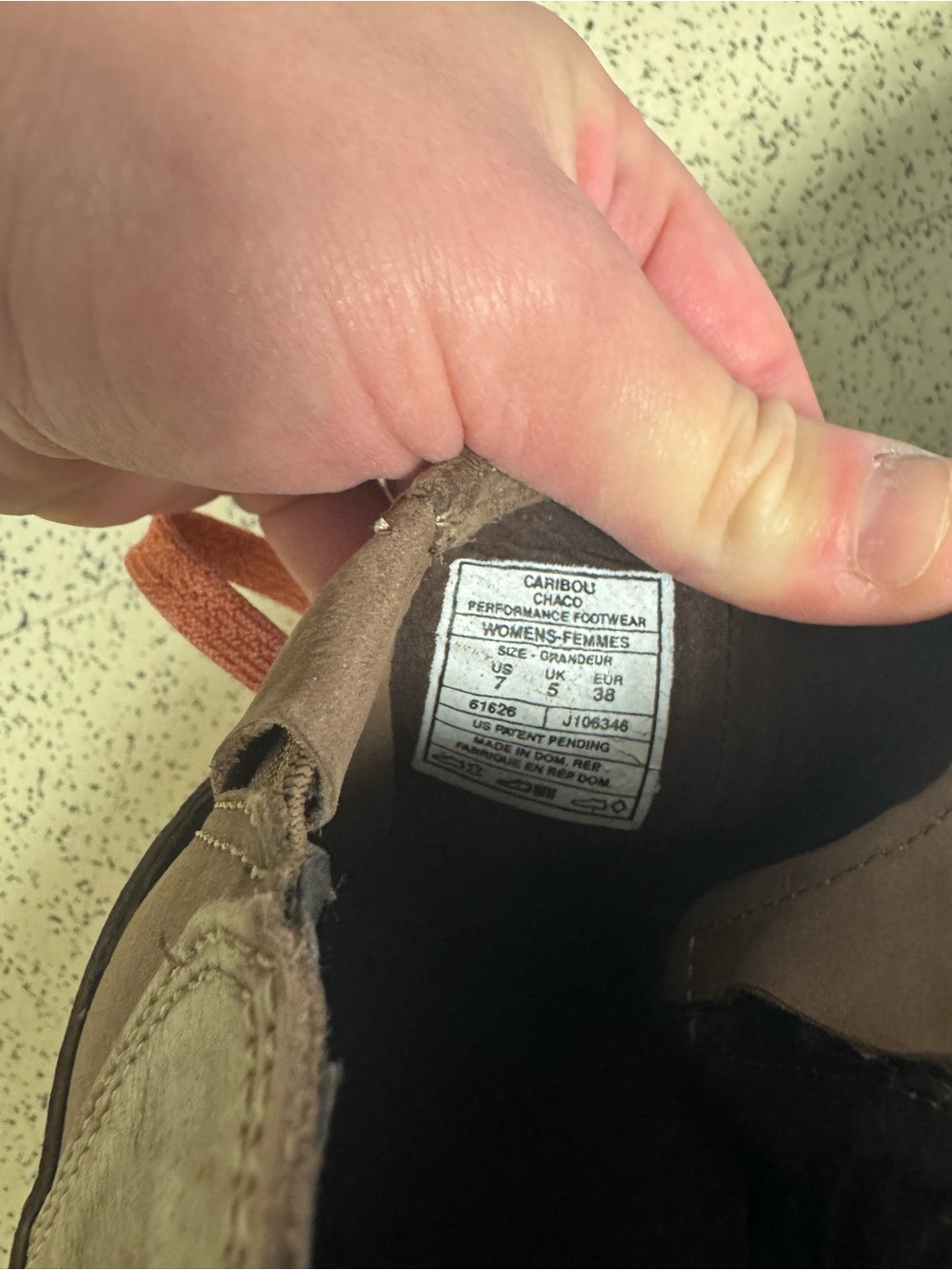 Chaco Brown Ankle Lace-Up Boots with Coral Laces - Picture 5 of 5